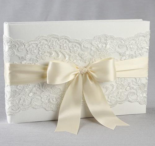 Chantilly Lace Wedding Guest Book
