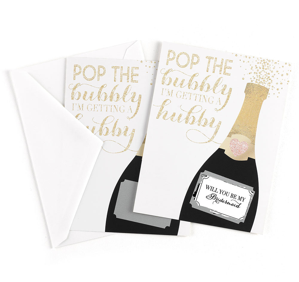 Champagne Scratch Off Card - Will You Be My Bridesmaid