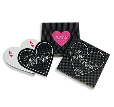 Two of a Kind Heart Shaped Playing Cards