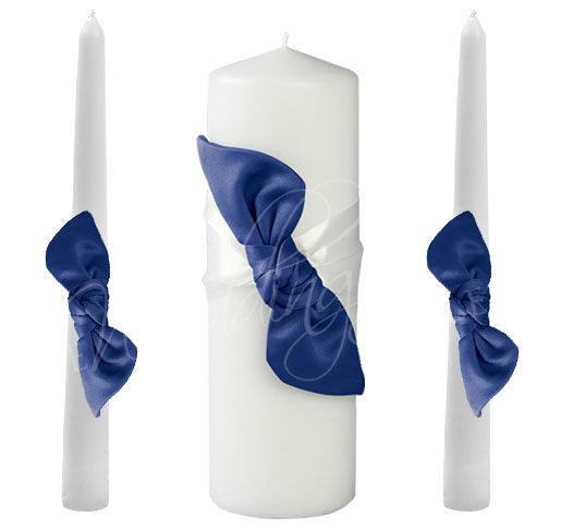 Love Knot in Color Taper Candles - (Set of 2)