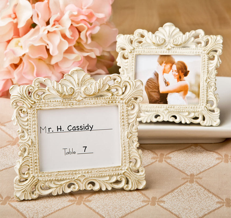 Baroque Placecard Holder - Ivory