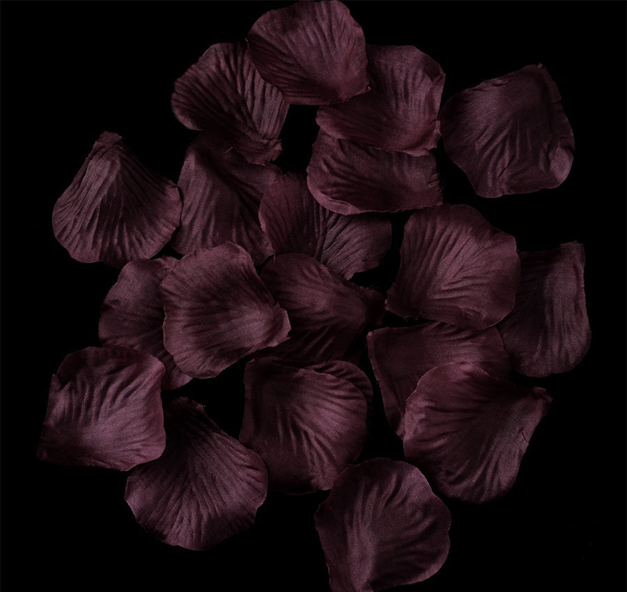 Eggplant Plum Rose Petals