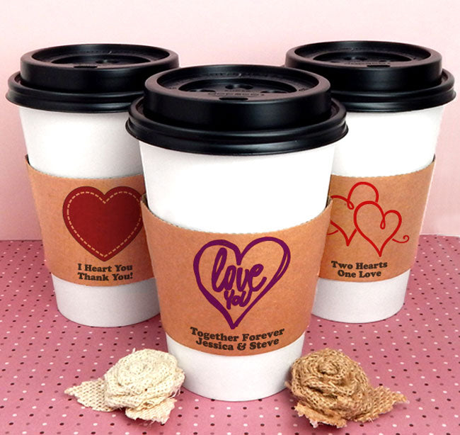 Kraft Insulated Cup Sleeves - Personalized