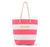 Bliss Striped Bridesmaid Tote Bag - Pink & White