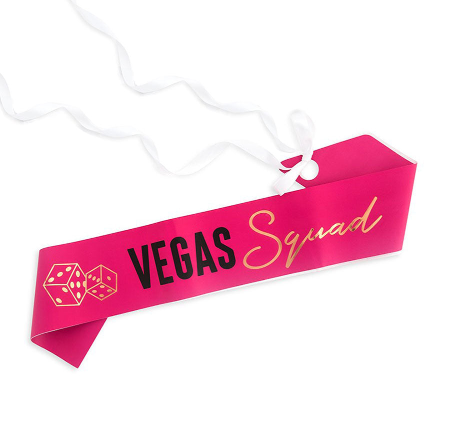 Las Vegas Themed Bridesmaid Paper Sash