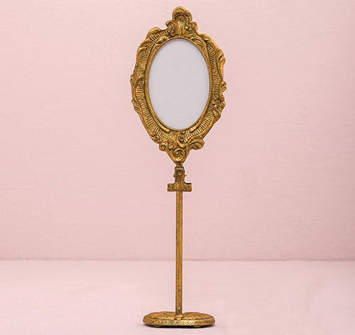 Oval Baroque Standing Frame - Gold