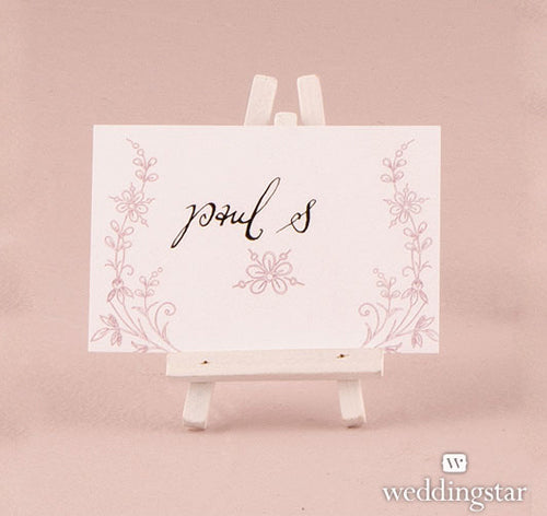 White Wooden Easel - Small (set of 6)