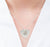 Crystal Heart Bridesmaid Necklace - Silver
