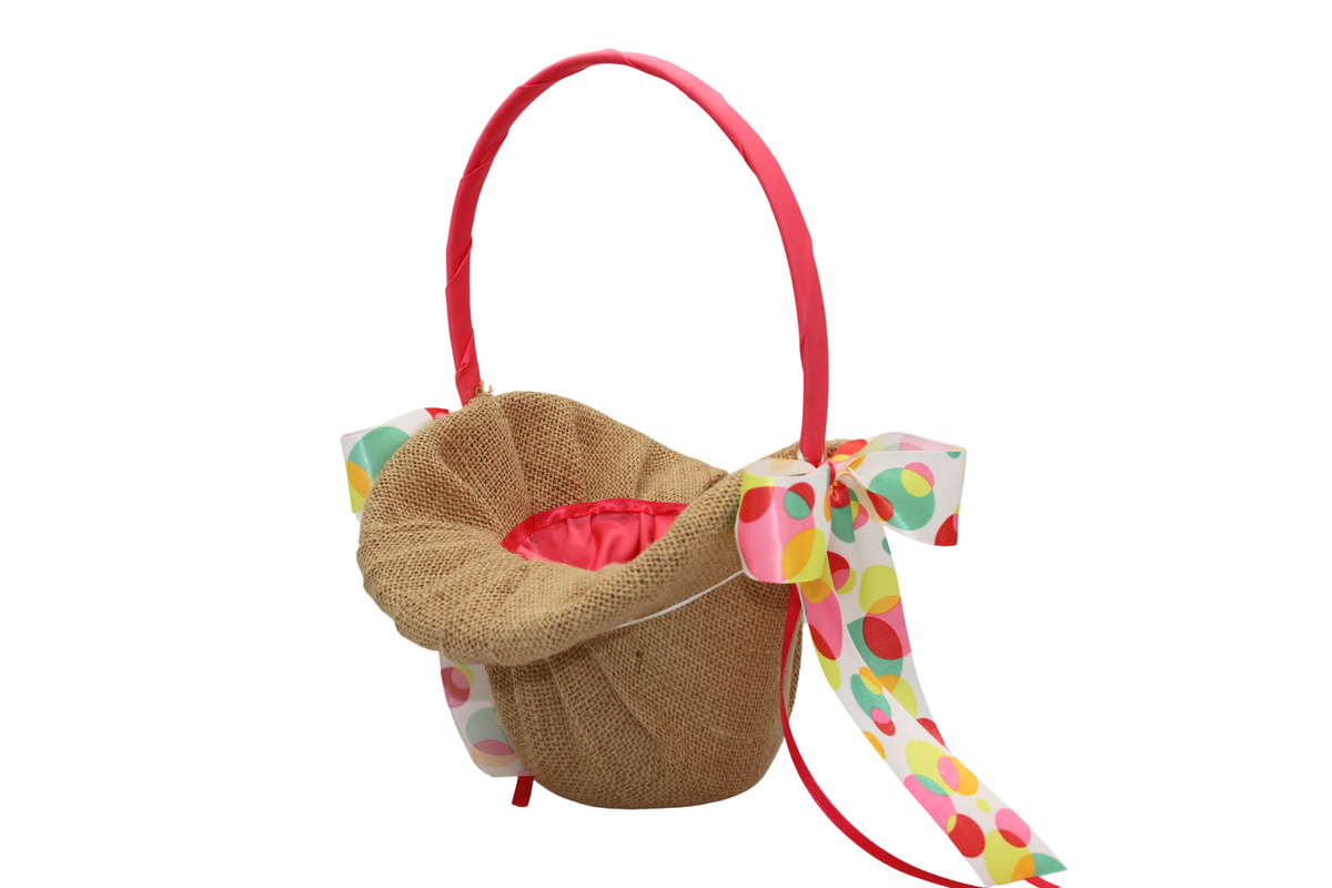 Handmade Burlap Easter Basket