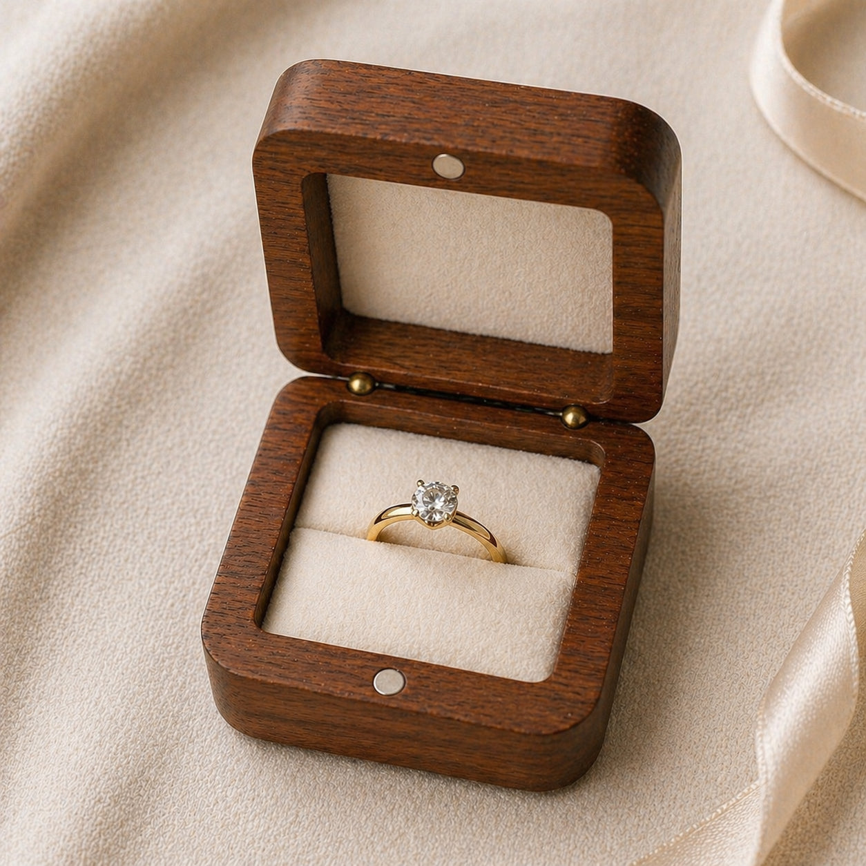 Wooden Ring Box - Personalized