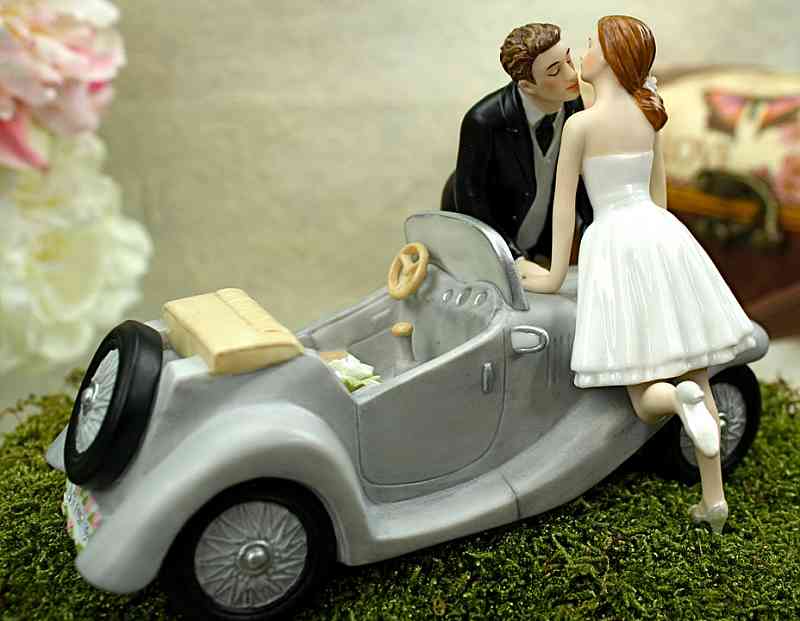 "I'll Love U 4 EVER" Wedding Cake Topper Figurine