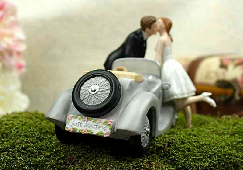 "I'll Love U 4 EVER" Wedding Cake Topper Figurine