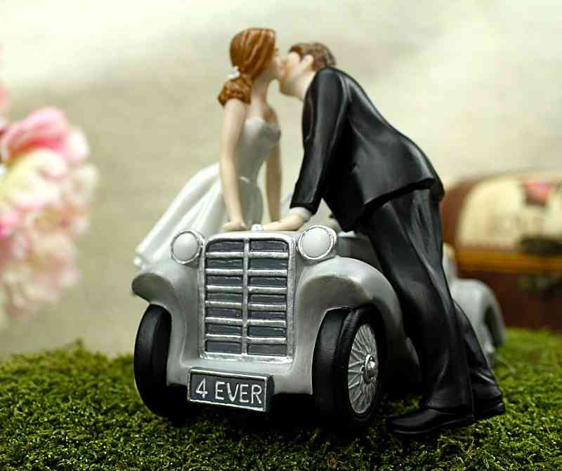 "I'll Love U 4 EVER" Wedding Cake Topper Figurine