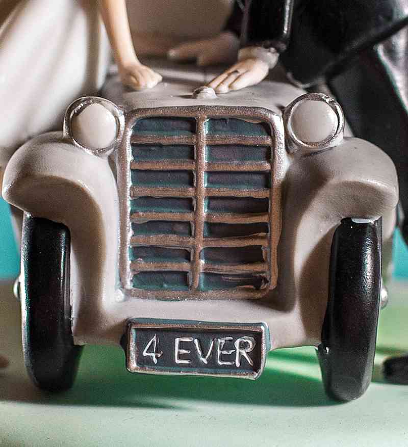 "I'll Love U 4 EVER" Wedding Cake Topper Figurine