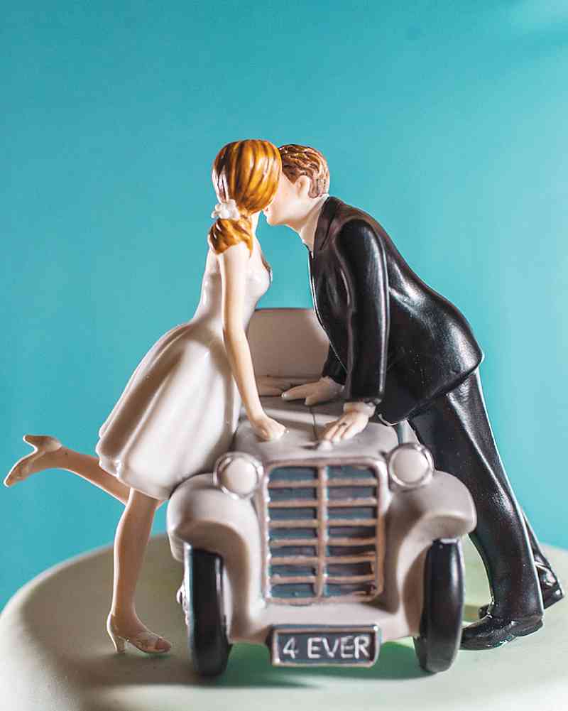 "I'll Love U 4 EVER" Wedding Cake Topper Figurine