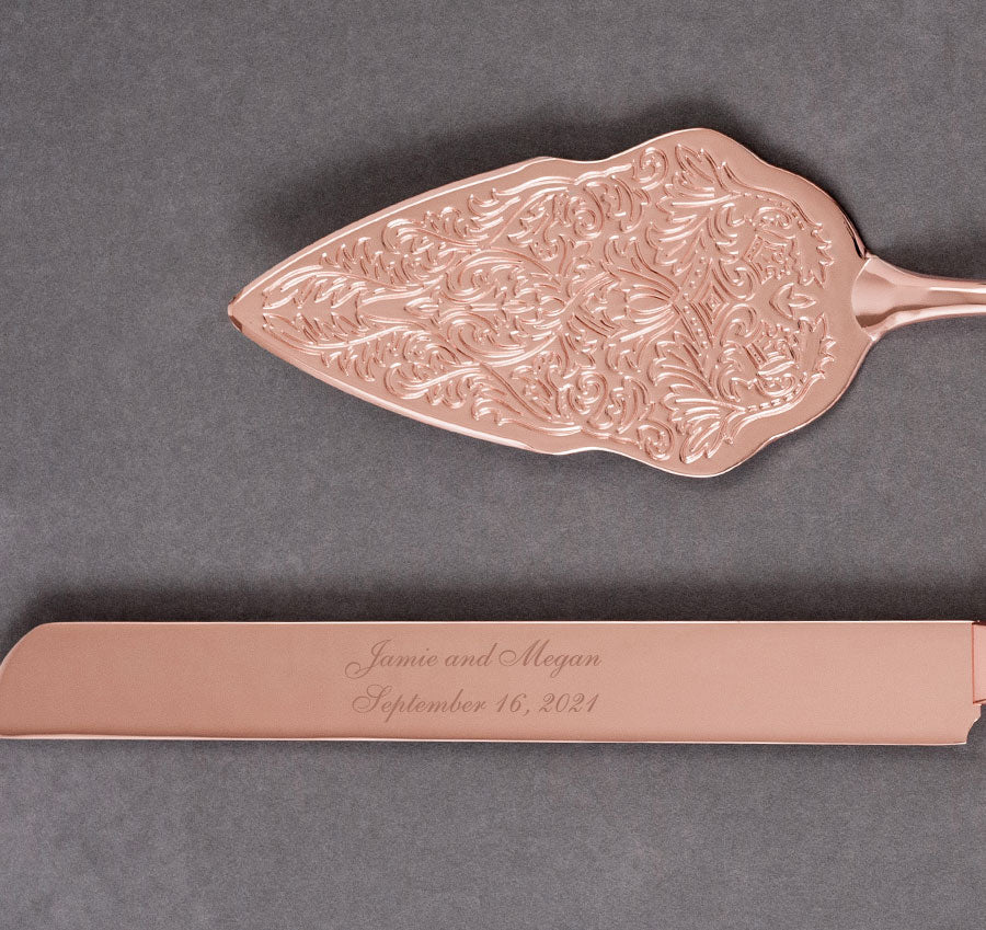 Rose Gold Traditional Server Set