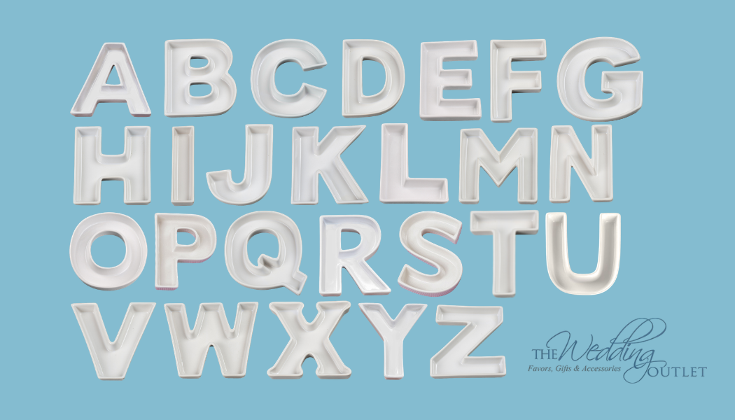 A - Z Ceramic Letter Dishes