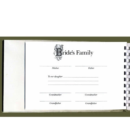 Peony Brocade Wedding Guest Book