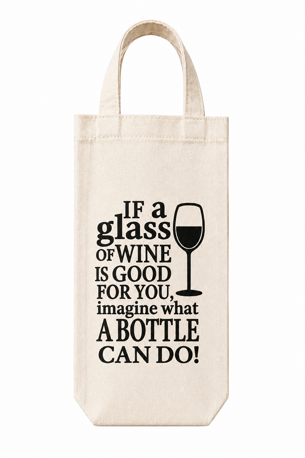 Funny Wine Bottle Tote