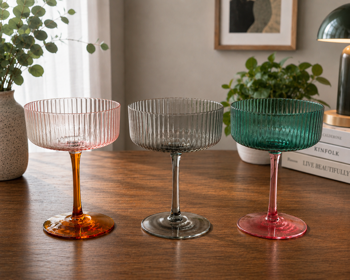 Coupe Glass - Single &amp; Two-toned