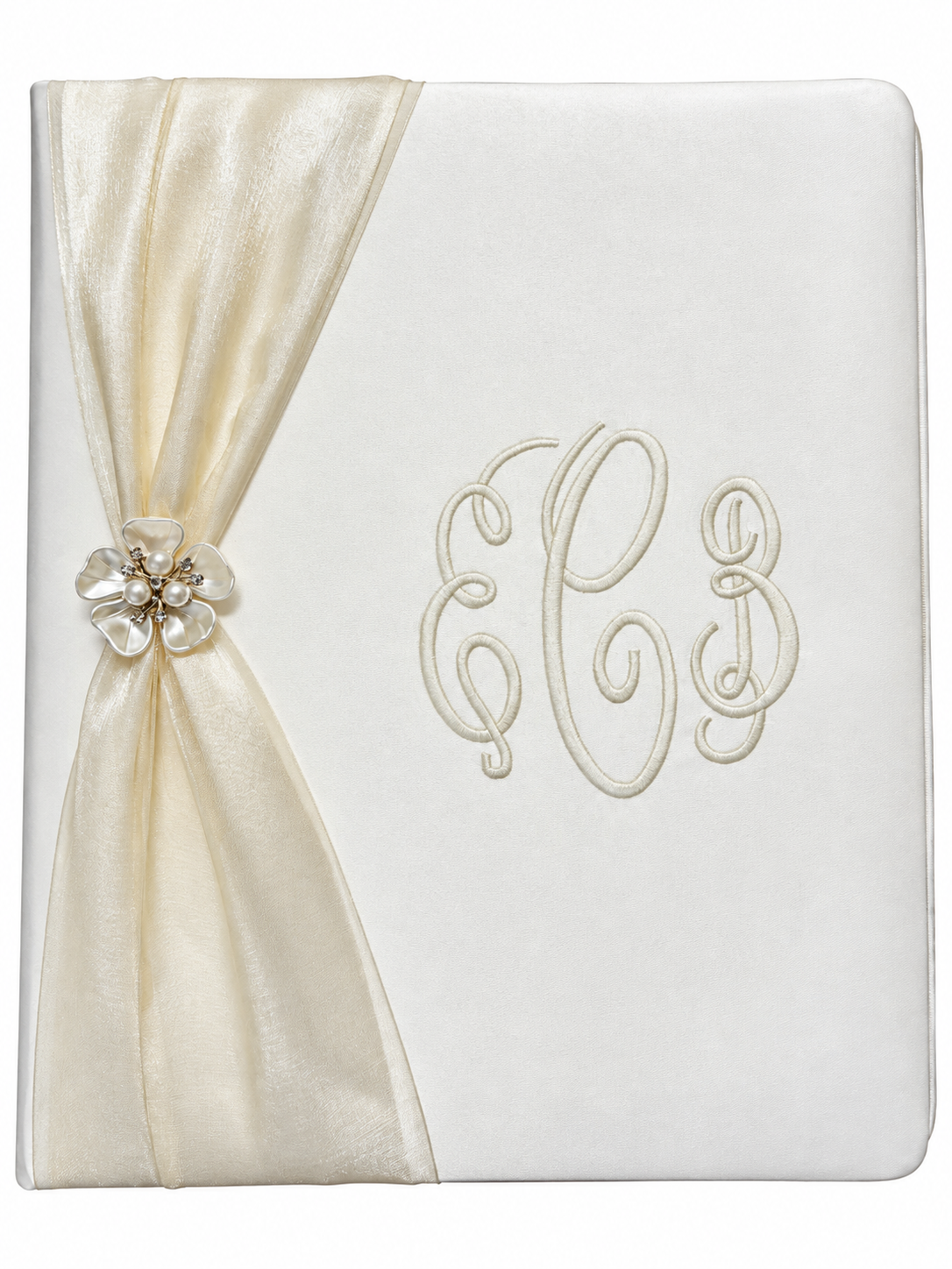 Pearl Blossom Memory Book - Ivory or White