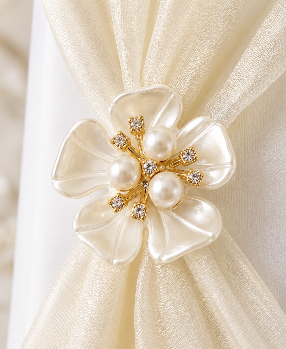Pearl Blossom Memory Book - Ivory or White