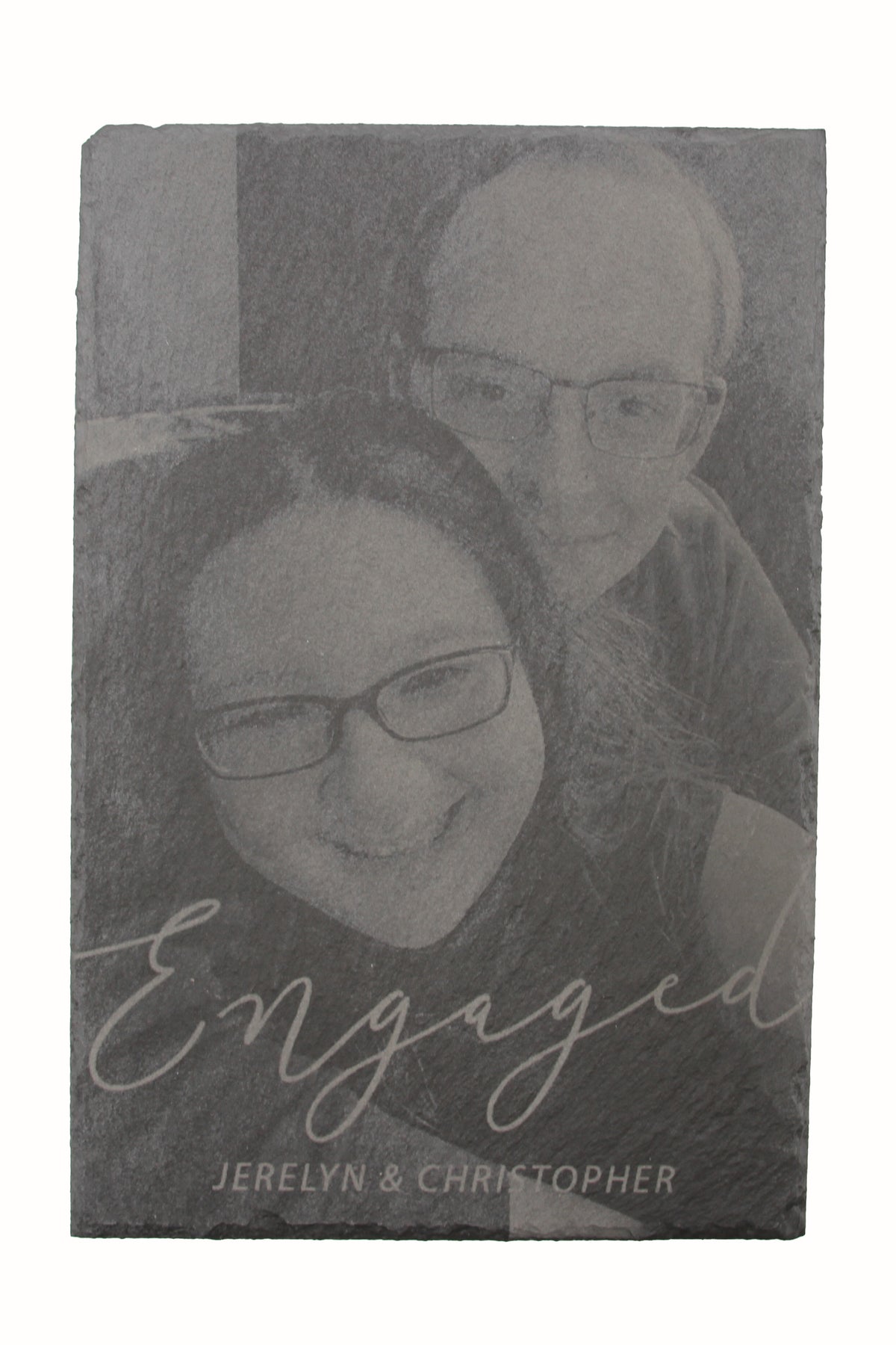 Personalized Laser-Engraved 8x12 Natural Slate