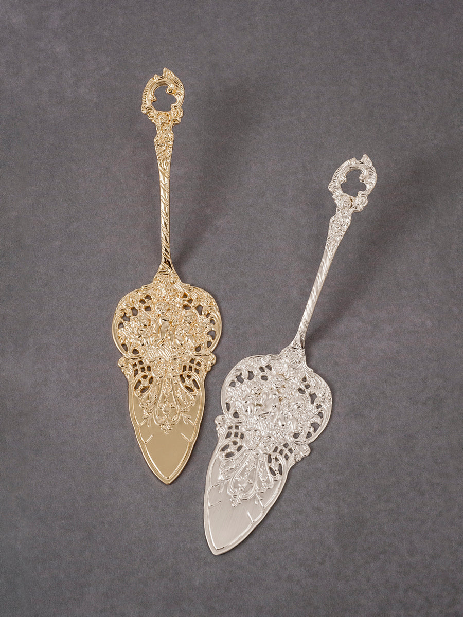 Ornate Petite Server - Gold