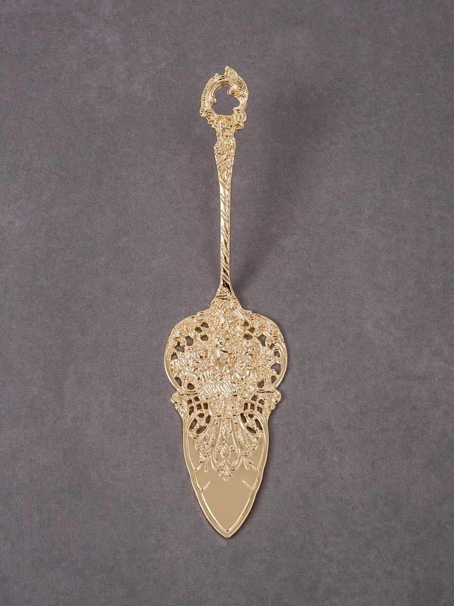 Ornate Petite Server - Gold