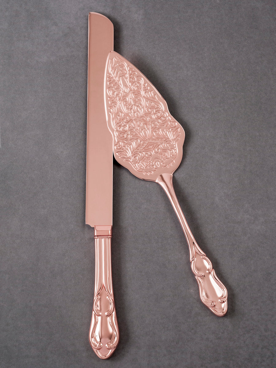 Rose Gold Traditional Server Set