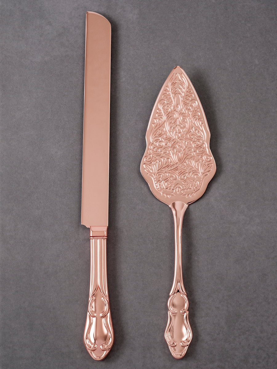 Rose Gold Traditional Server Set
