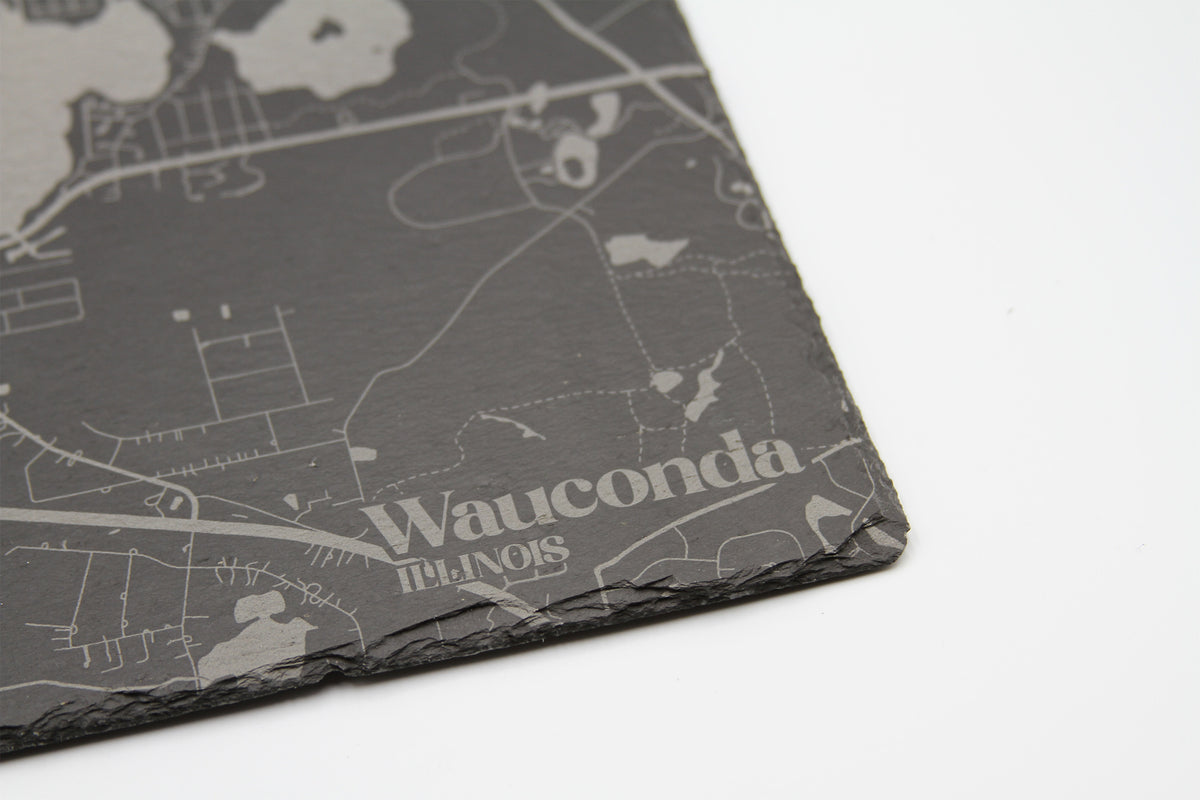 Your City Laser-Engraved on 8x12 Natural Slate