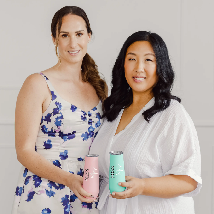 8 oz. Stainless Steel Champagne Flute Tumbler - Miss to Mrs