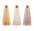 Tapered Colored Glass Bud Vases - Pink - Set Of 3