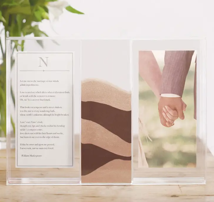 Clearly Love Unity Sand Photo Frame