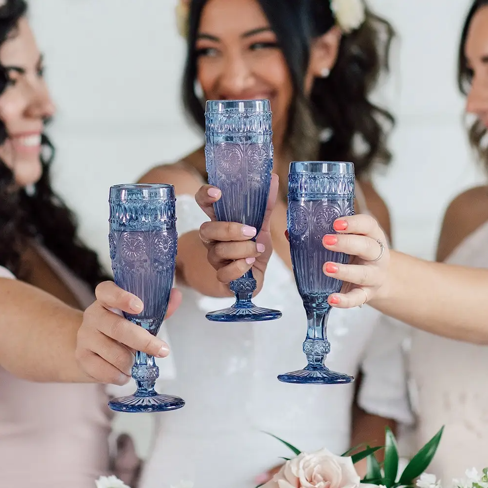 Navy Blue Champagne glasses Rustic Wedding Champagne flutes Wedding Champagne outlets Rustic Navy Blue Toasting Flutes Rustic Wedding