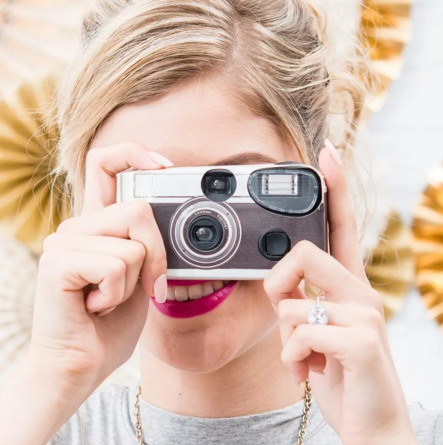 10 Fotocamere USA E GETTA PORST Matrimonio - Con Flash, ISO 400, 27 Foto, Design Cream/Rose - Foto 9