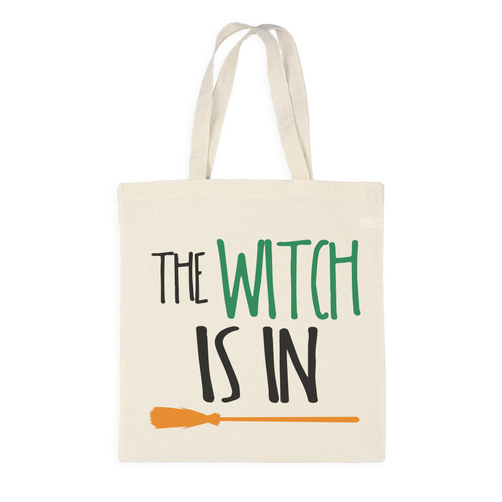 Halloween The Witch Is In Tote Bag