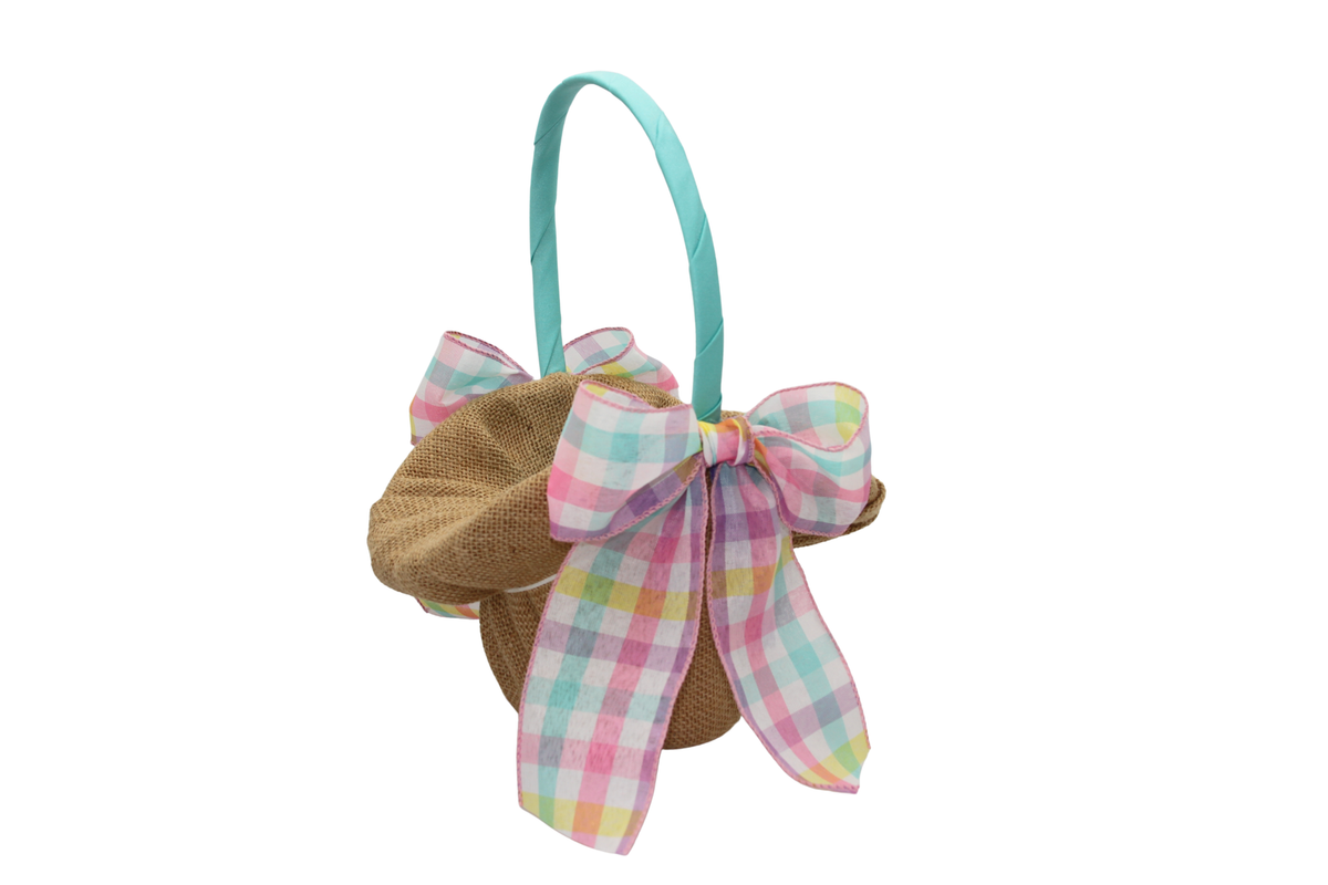Handmade Burlap Easter Basket