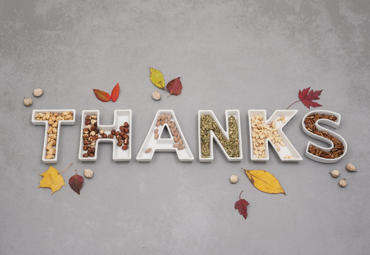 THANKS Ceramic Letter Dishes