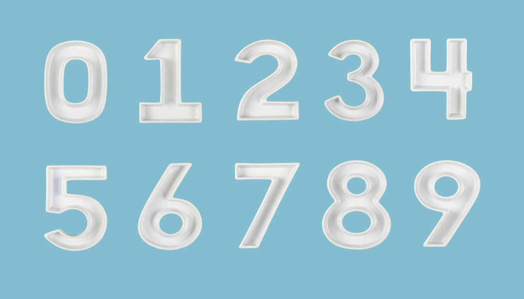 Ceramic Number Dishes