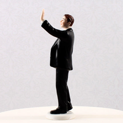 High Five Groom Figurine