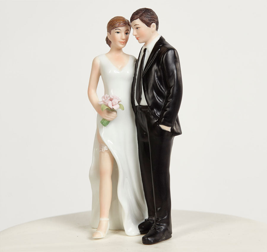Sexy Tender Touch Bride &amp; Groom Cake Topper