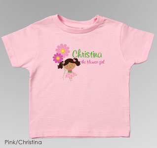 Flower Girl T-Shirt - Personalized
