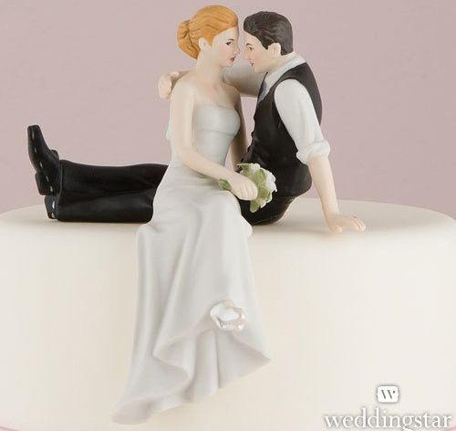 The Look of Love Bride & Groom Cake Topper