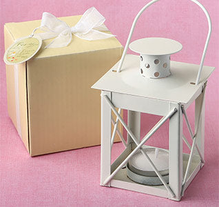 Love Lights the Way Metal Lantern - Ivory