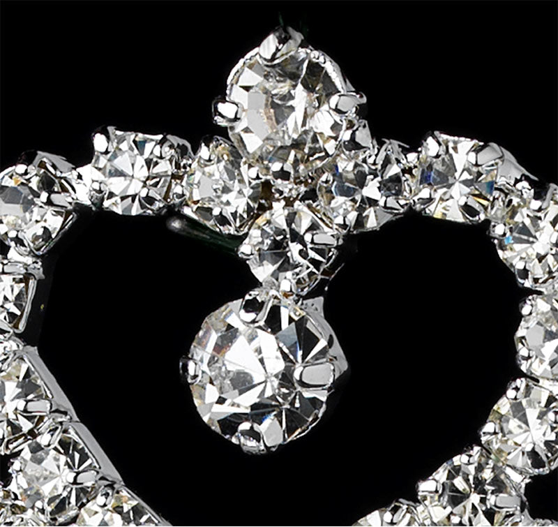 Rhinestone Heart Flower Girl Tiara