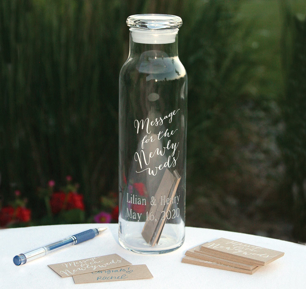 Message in a Bottle Wedding Wishes Set