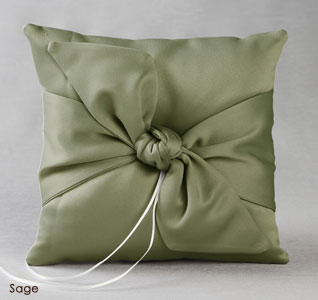 Love Knot in Color Ring Pillow