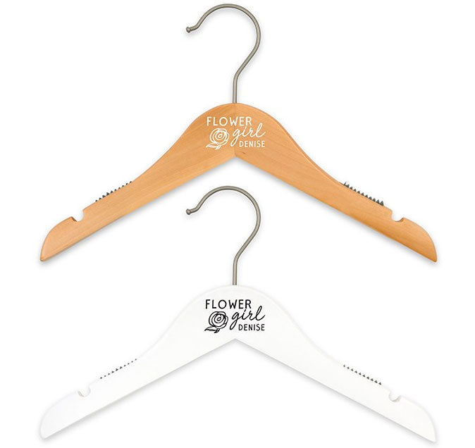 Personalized Flower Girl Hanger - Modern Rose